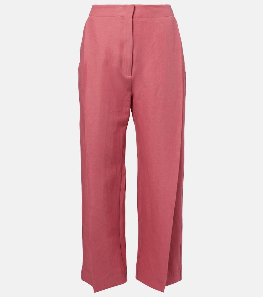 tove santu linen and cotton-blend culottes