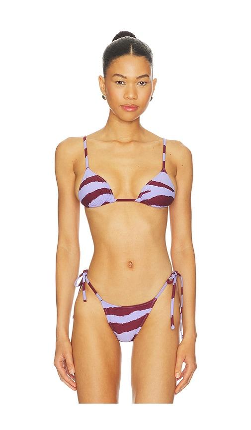 tropic of c equator bikini top in purple. - size l (also in s, xs, m)