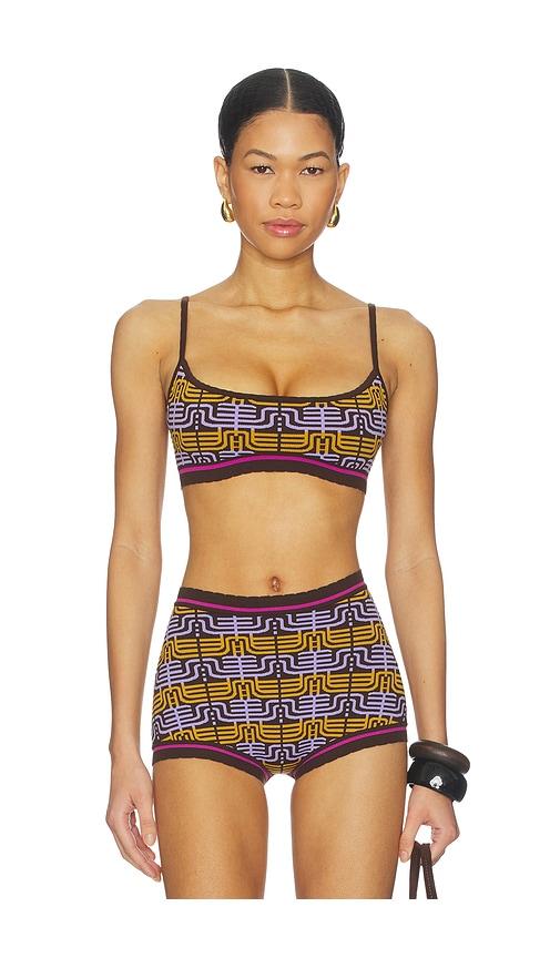tropic of c isla bralette top in brown. - size xs (also in s)