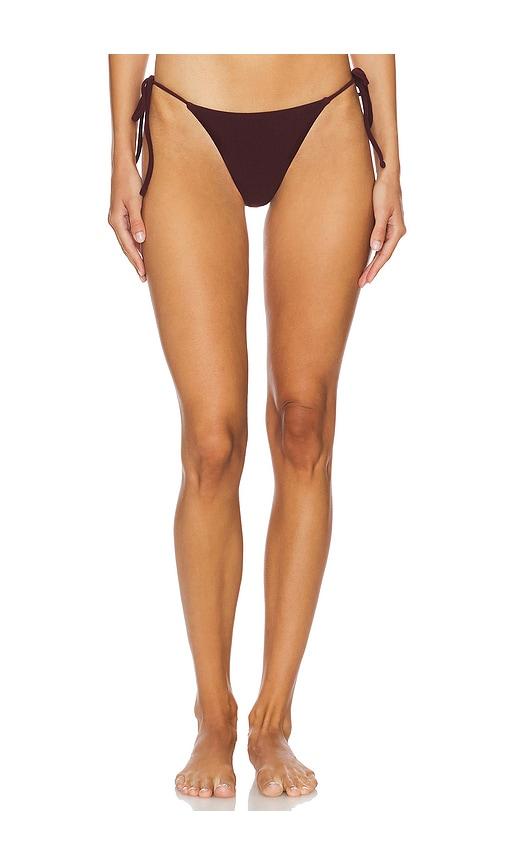 tropic of c praia bikini bottom in brown. - size l (also in xs)