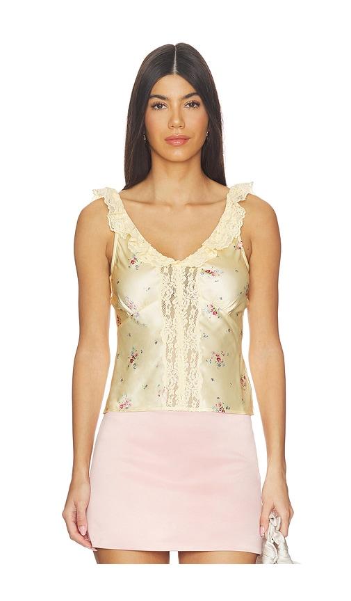 tularosa alice top in lemon. - size l (also in m, s, xl, xs, xxs)