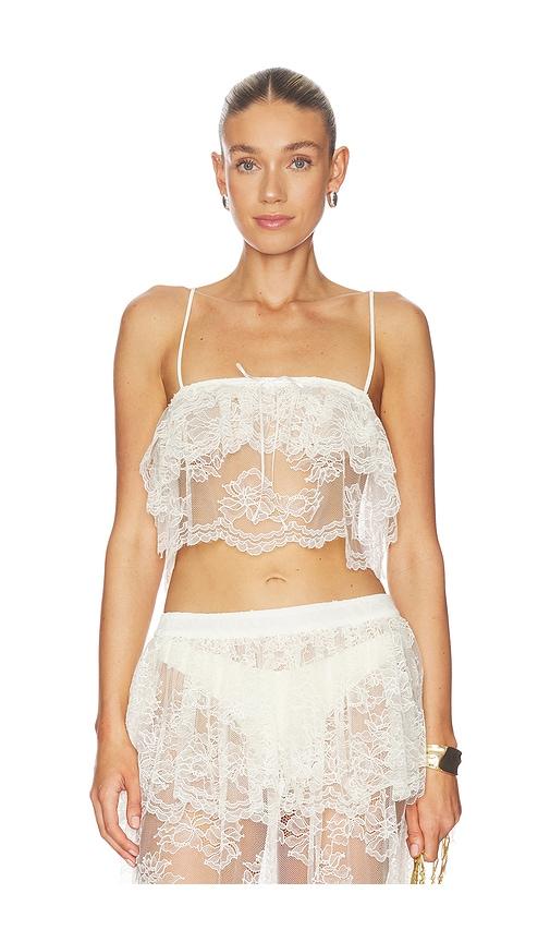 tularosa amelia top in white. - size l (also in xl)