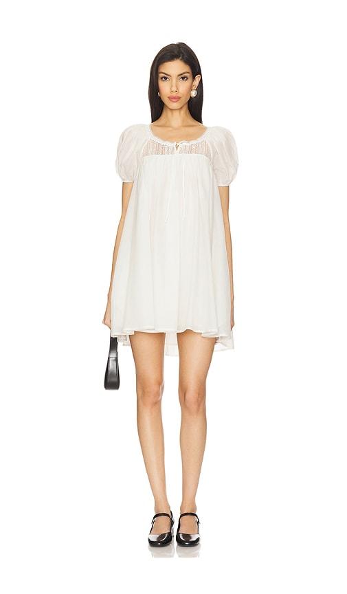tularosa arden mini dress in white. - size s (also in xs, xxs)
