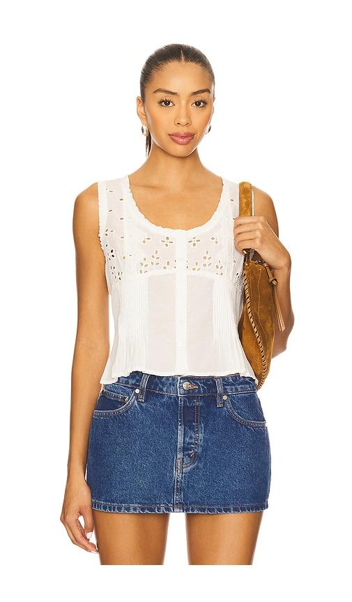 tularosa ava top in white. - size m (also in s, xs)