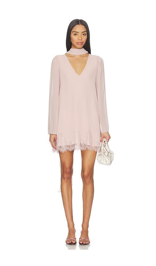 tularosa belinda mini dress in mauve. - size s (also in xxs, xs)