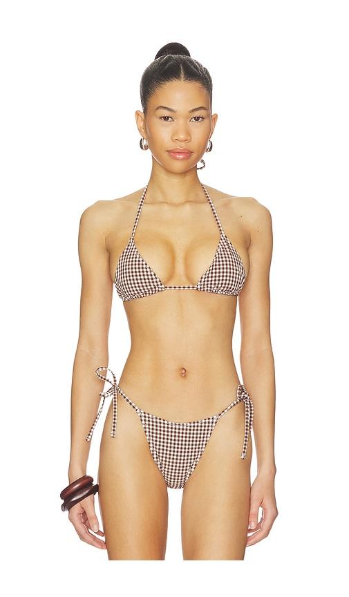 tularosa brigitte top in brown. - size l (also in xxs, xs, s, m)