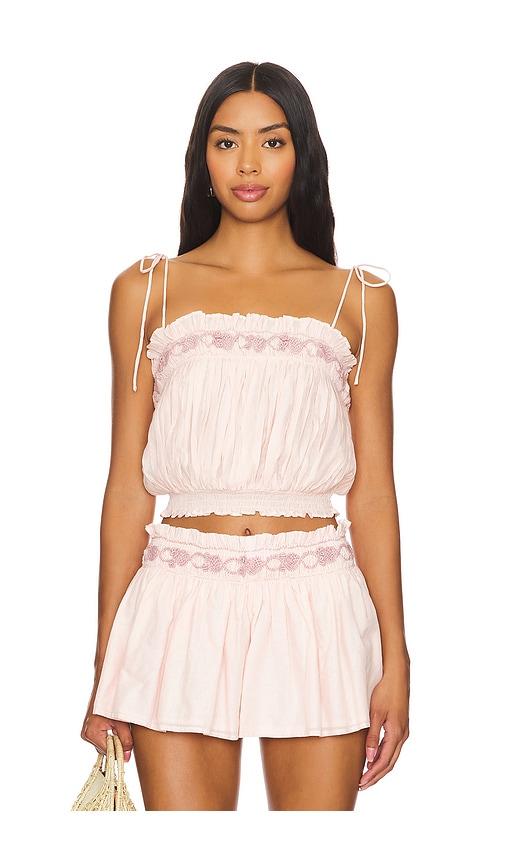 tularosa brittney top in pink. - size l (also in m, xl)