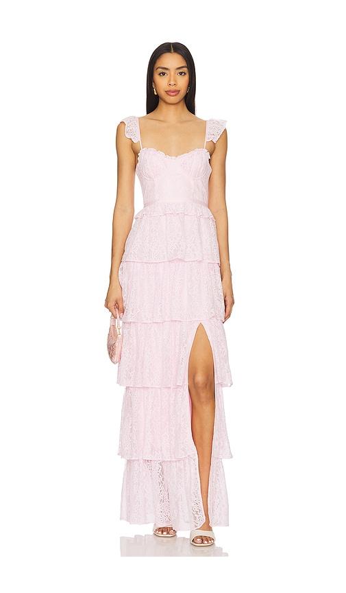 tularosa cantini maxi dress in pink. - size s (also in xxs, xs)