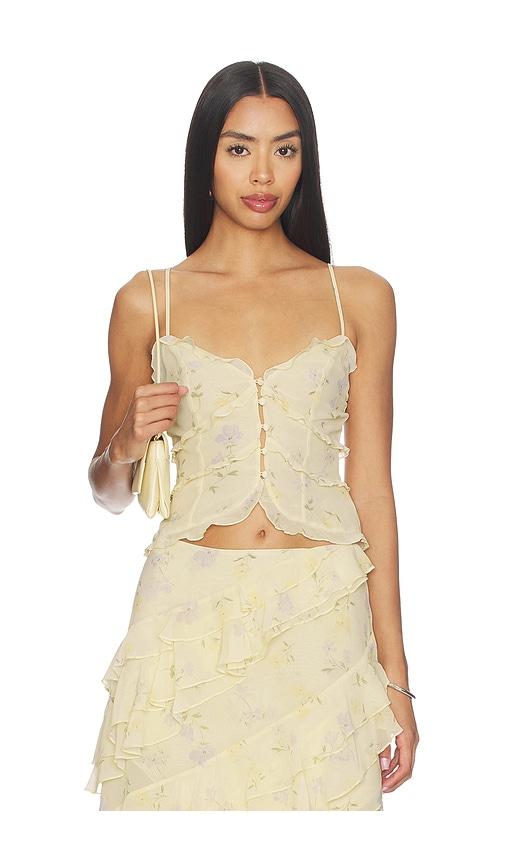 tularosa cecilia top in lemon. - size m (also in s)