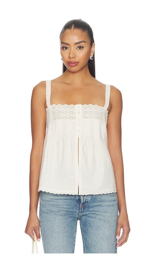 tularosa colette top in white. - size l (also in s, m, xl)