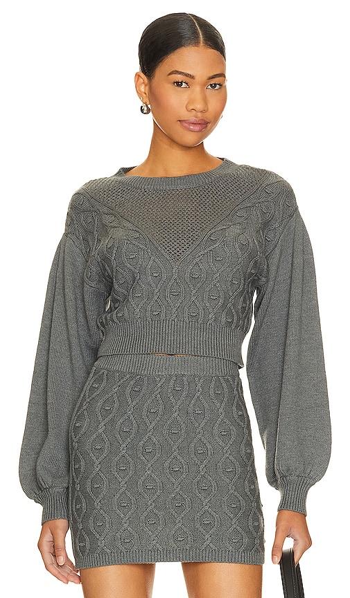 tularosa davina sweater in charcoal. - size m (also in s)