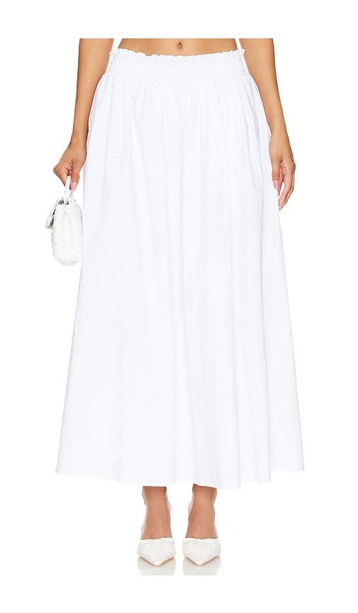 tularosa donna maxi skirt in white. - size l (also in m, xl)