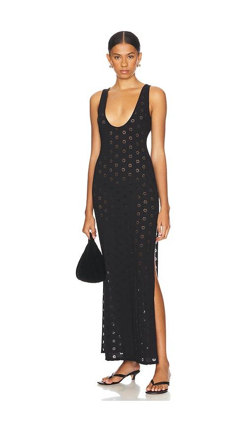 tularosa elise maxi dress in black. - size m (also in xxs)
