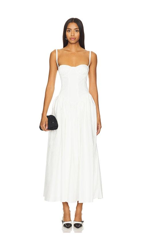 tularosa emma midi dress in white. - size m (also in xl)