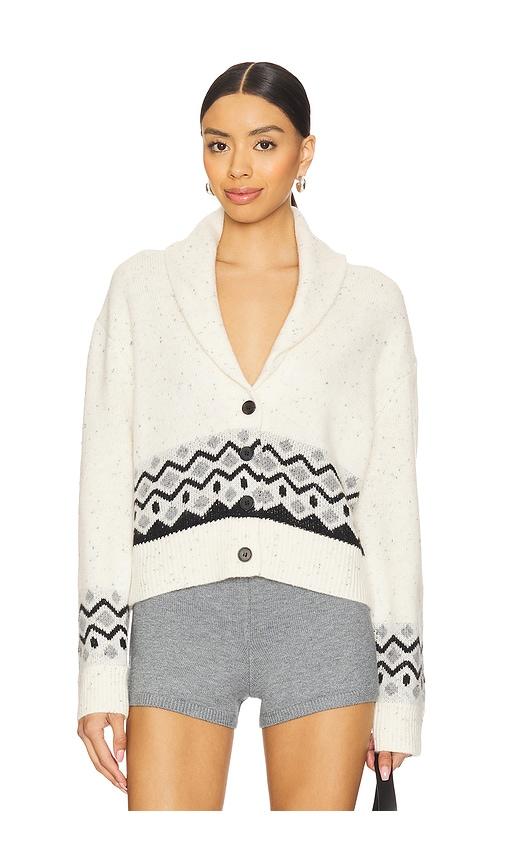 tularosa erina fair isle cardigan in cream. - size m (also in xs)