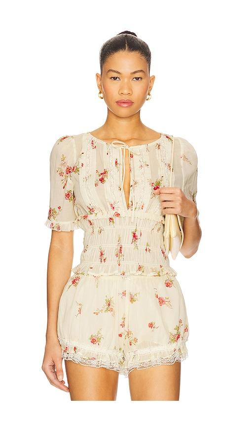 tularosa essie top in cream. - size l (also in xxs, xs, s, m, xl)