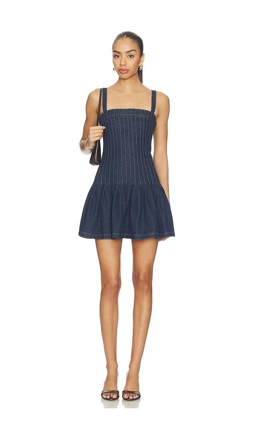 tularosa harlow mini dress in blue. - size m (also in xs, s, xl)
