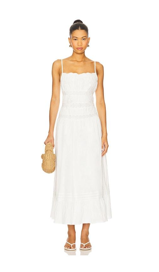 tularosa ilana maxi dress in white. - size l (also in xxs, xs, s, m, xl)