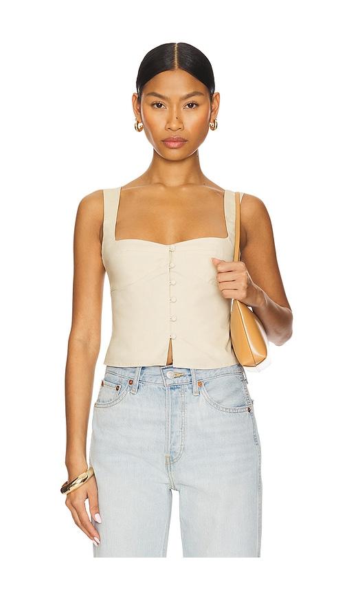 tularosa jess top in beige. - size l (also in xl, xxs)