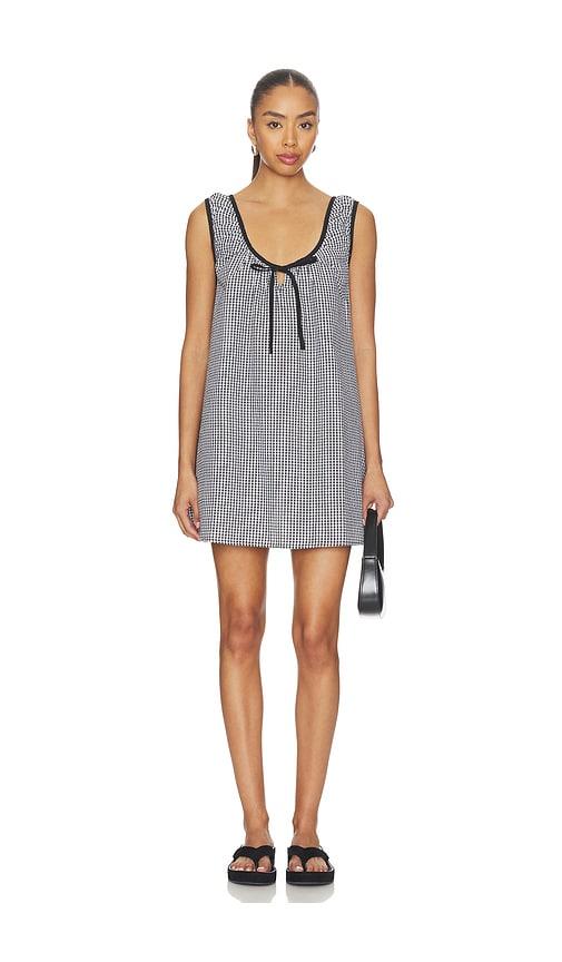 tularosa josie mini dress in black,white. - size xl (also in xs)