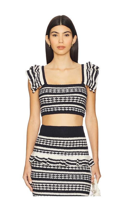tularosa kaely top in navy. - size s (also in xs)