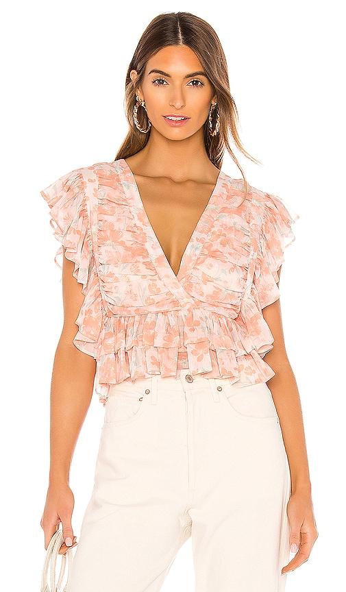 tularosa kaia top in pink. - size xl (also in xxs, xs)