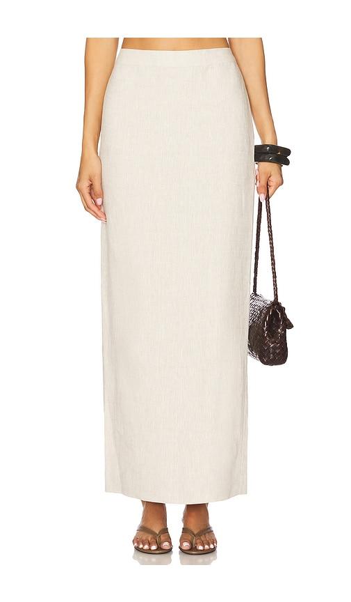 tularosa kaya maxi skirt in neutral. - size l (also in m)