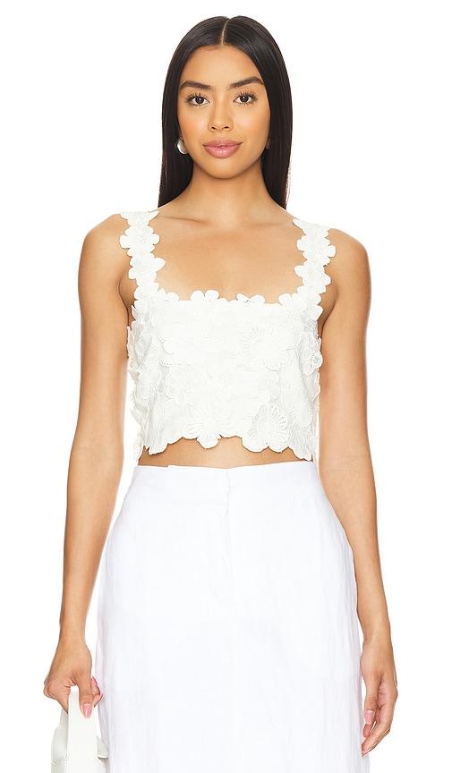 tularosa kimmy top in white. - size l (also in m, xl)