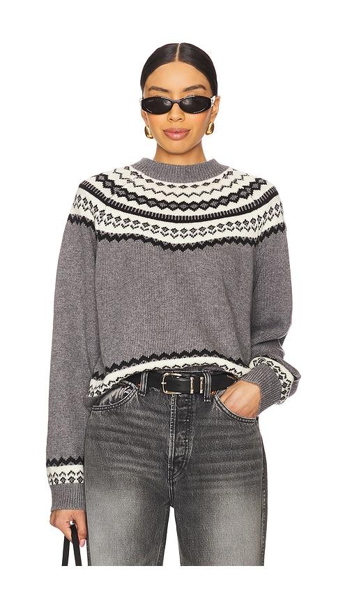 tularosa kiva fairisle sweater in grey. - size m (also in s)