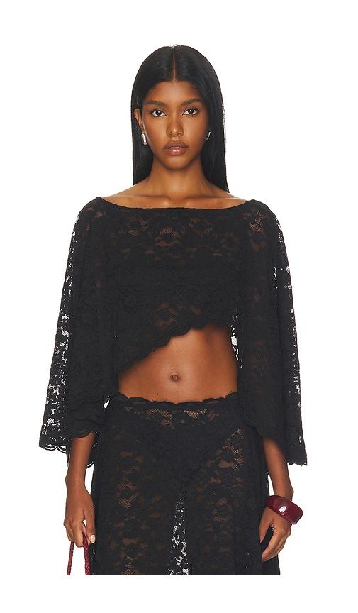 tularosa lacelle cape in black. - size l (also in m, s, xl, xs, xxs)