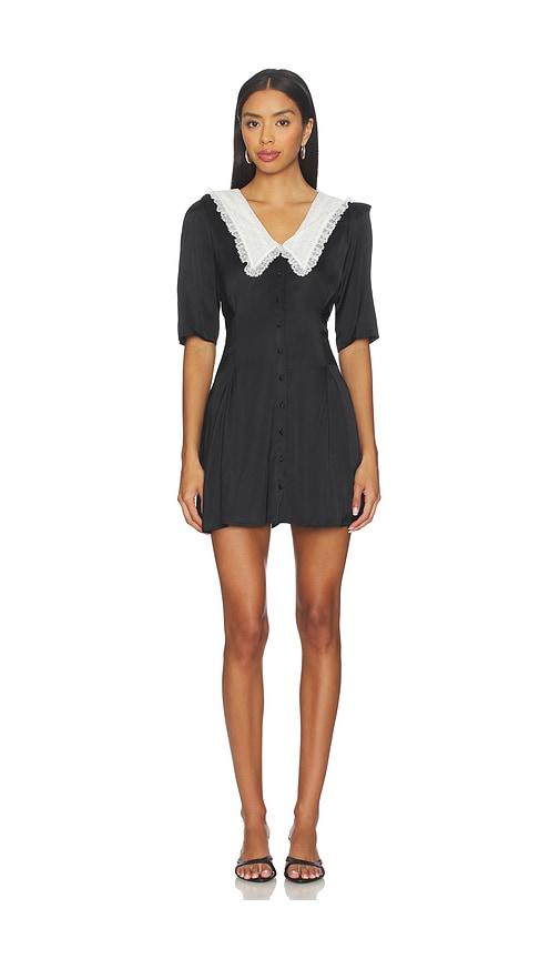tularosa lacie mini dress in black,white. - size m (also in xs, s)