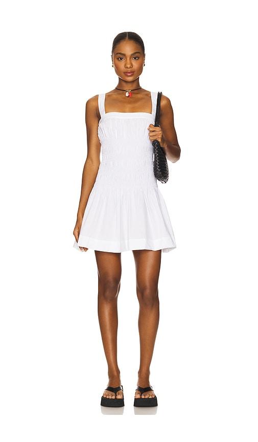 tularosa lena mini dress in white. - size l (also in xs, s, m, xl)