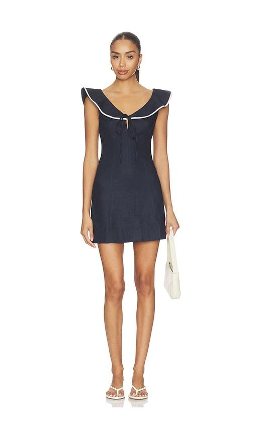 tularosa leslie mini dress in navy. - size l (also in xs, s, m)