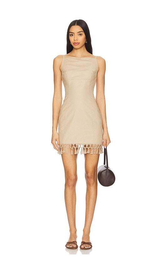 tularosa lexia mini dress in beige. - size s (also in xl)