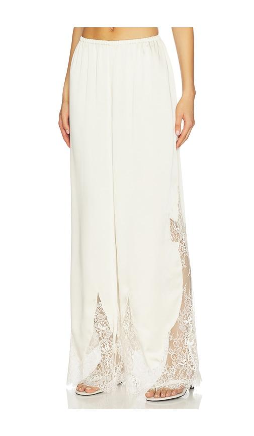 tularosa liora pant in cream. - size l (also in m, s, xl, xs, xxs)