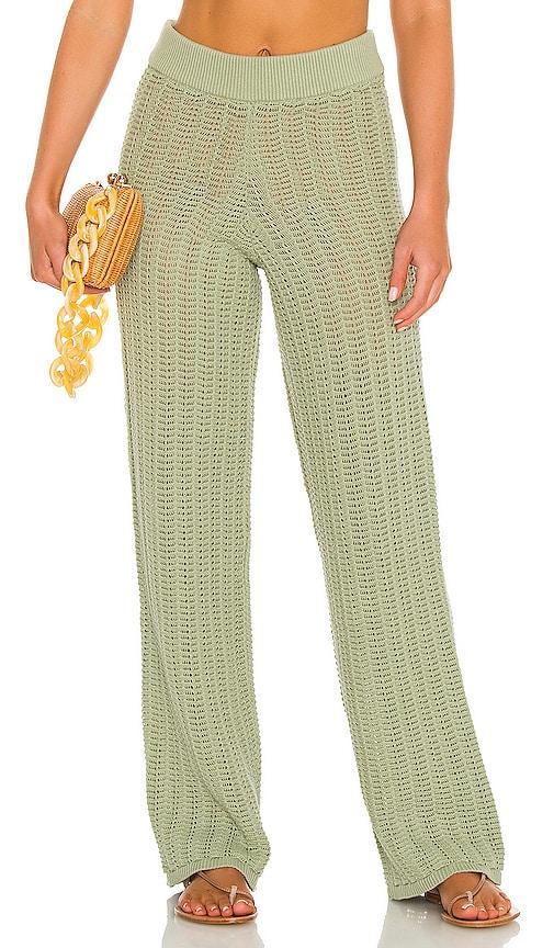 tularosa maeve knit pants in sage. - size m (also in xs, s)