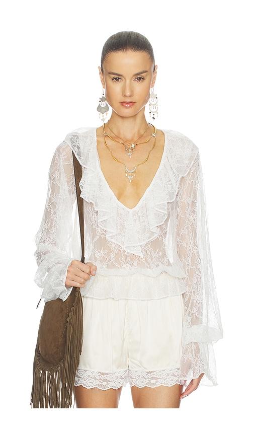 tularosa marie top in white. - size l (also in xxs, xs)