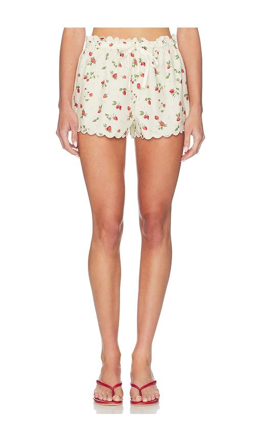 tularosa marlena short in cream. - size l (also in xxs, xs, s, xl)