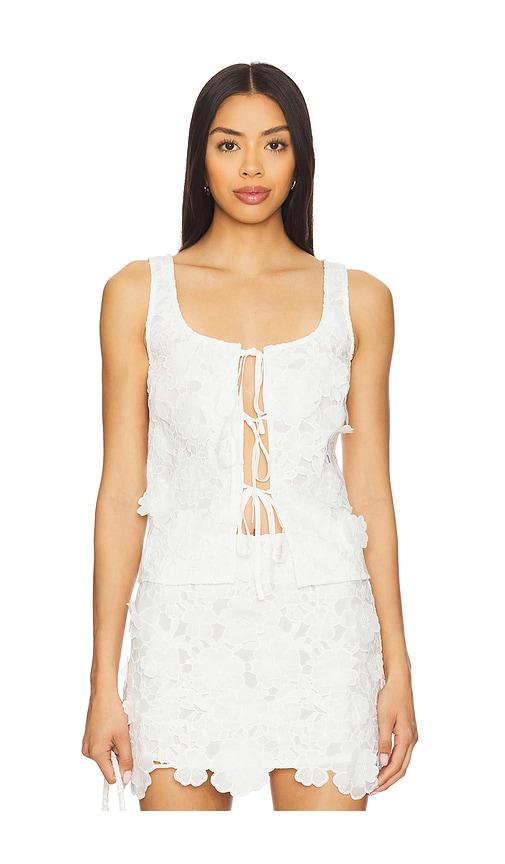 tularosa mattie top in white. - size l (also in xs, s, m, xl)