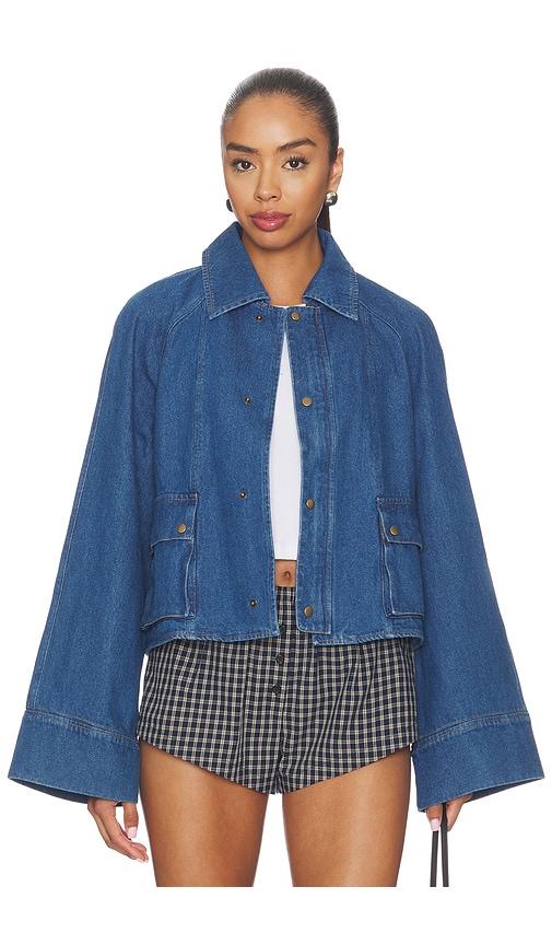 tularosa oaklynn jacket in blue. - size m (also in xxs, xs, s, xl)