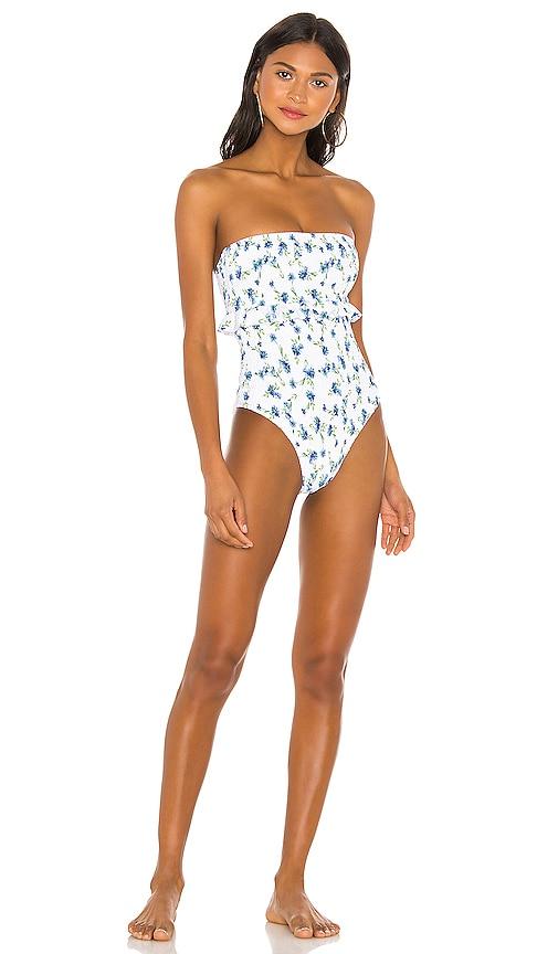 tularosa poppy one piece in white. - size m (also in xxs, xs, s, l)