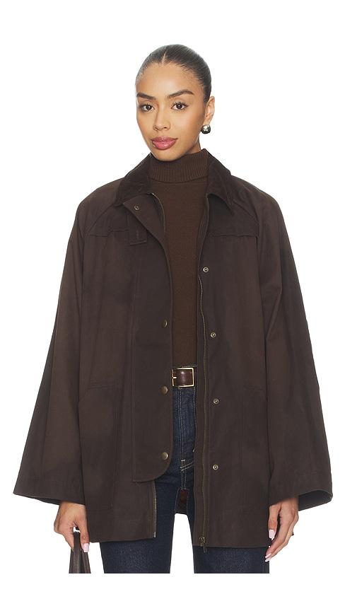 tularosa riley waxed canvas barn jacket in chocolate. - size xs (also in xxs)