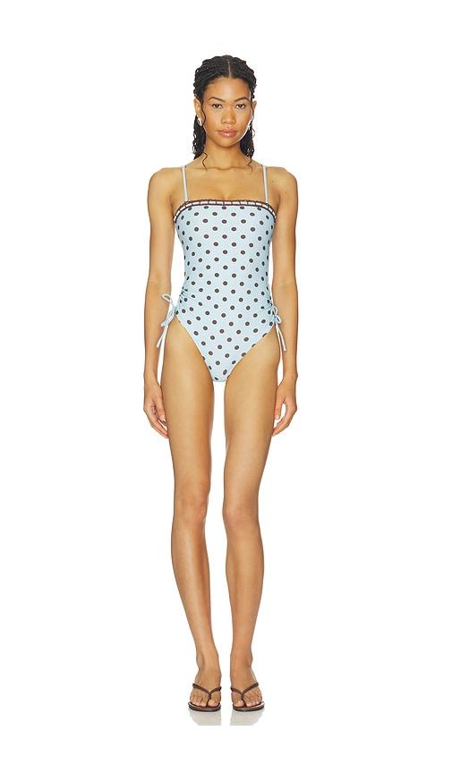 tularosa robyn one piece in blue. - size l (also in xxs, s, xl)