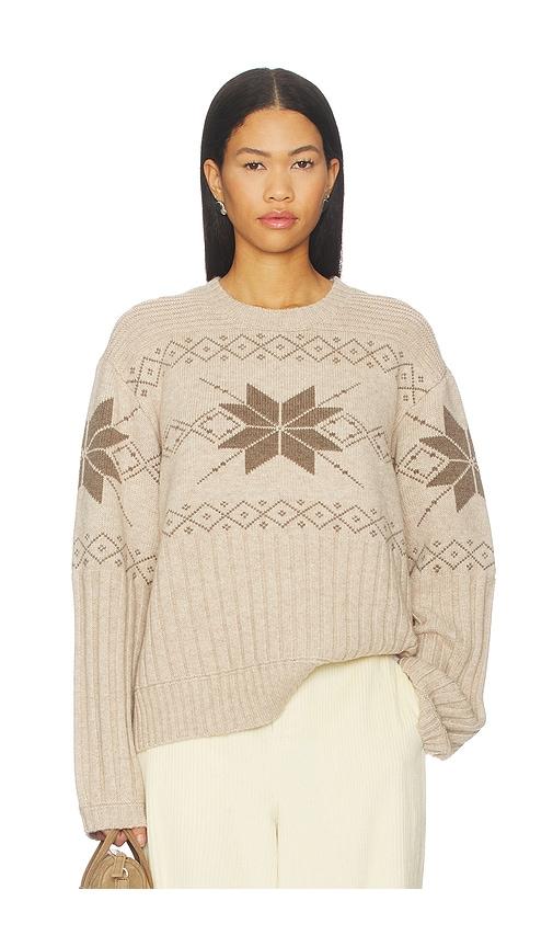 tularosa sammara fair isle sweater in tan. - size l (also in xs, s, m)