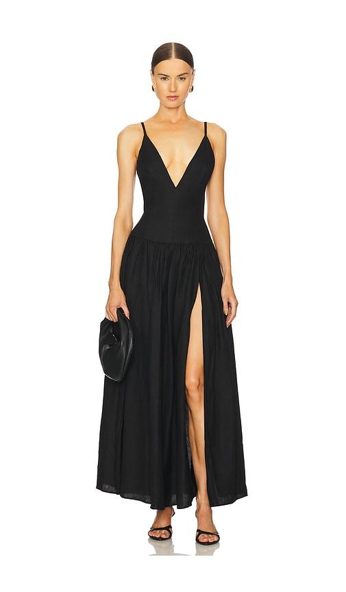 tularosa saylor maxi dress in black. - size l (also in s, xl)