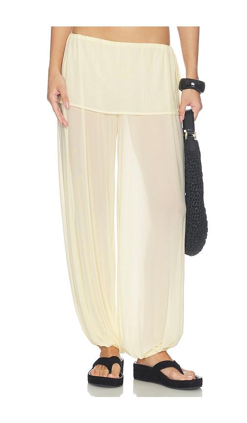 tularosa shalom pant in yellow. - size l (also in m, s, xl, xs, xxs)