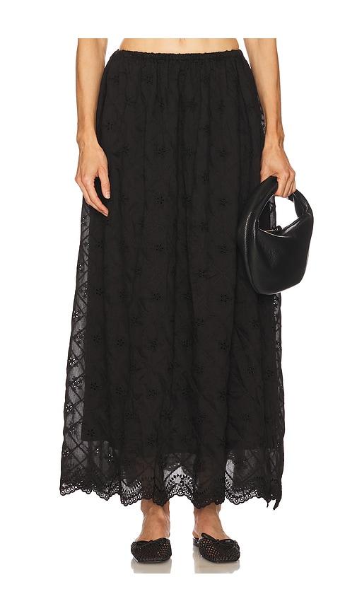 tularosa sofiya maxi skirt in black. - size m (also in xs, xxs, s)