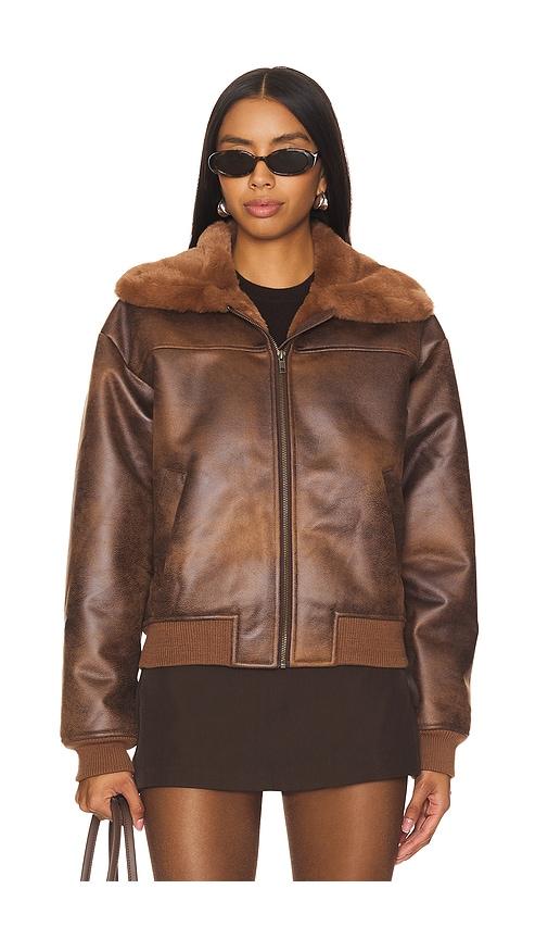 tularosa tanya jacket in brown. - size s (also in xxs, xs)