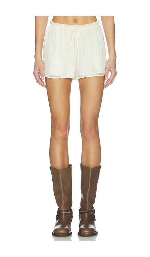 tularosa tatum shorts in ivory. - size l (also in m)