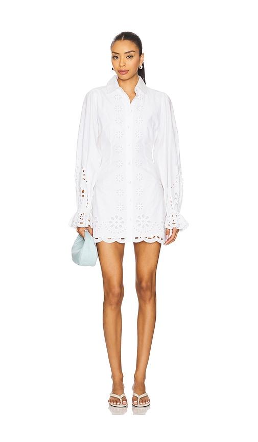 tularosa tessia mini dress in white. - size xs (also in xxs)